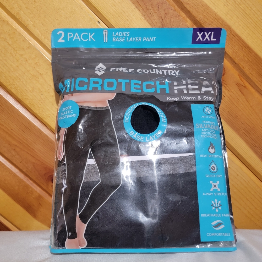 🎁 Free Country Ladies Base Layer Pants 2 Pack XXL Black
